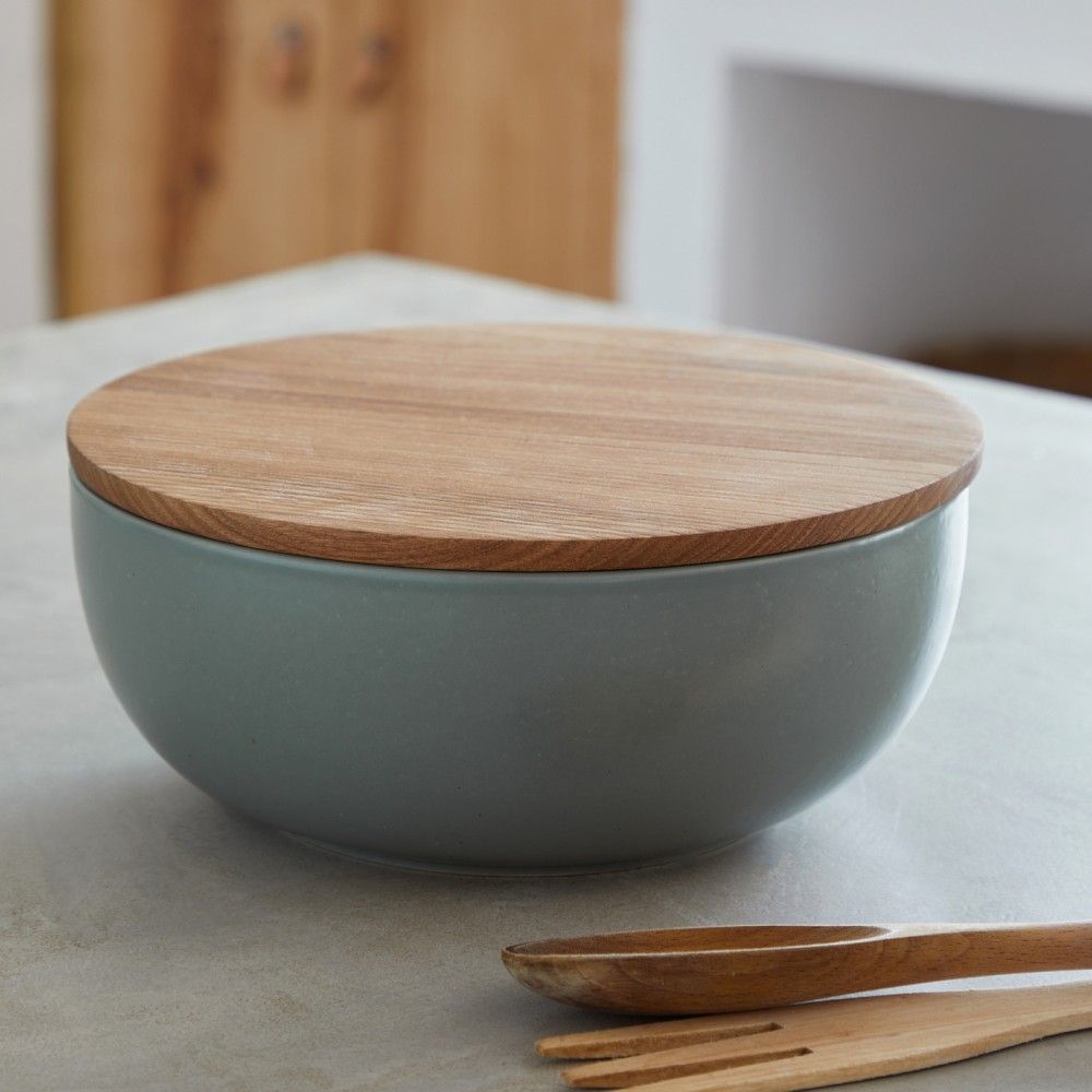 Casafina-Pacifica 10" serving bowl with wood top