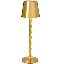 Two's Company-Gold Bamboo Lamp (Cordless)