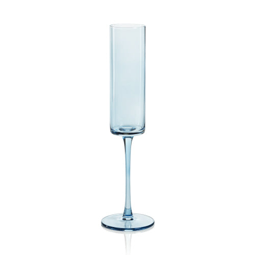 Zodax-Fruttuoso Champagne Flute- Light Blue
