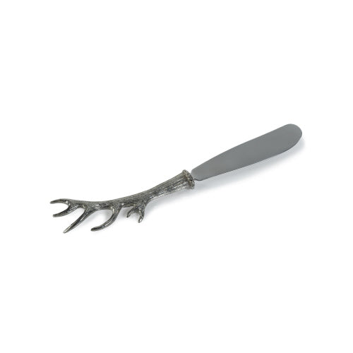 Zodax-Davos Antler Design Pewter Butter & Cheese Knife