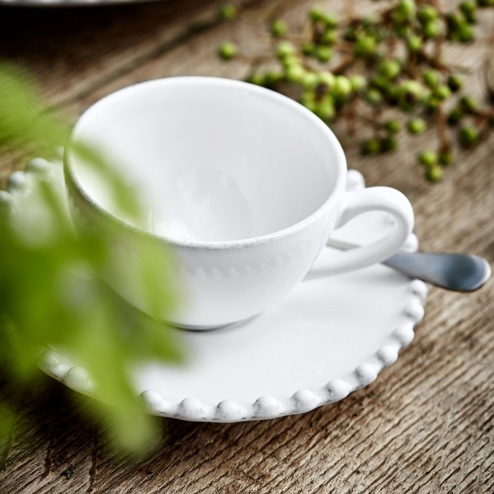 Costa Nova-ESPRESSO CUP AND SAUCER 3 OZ. PEARL