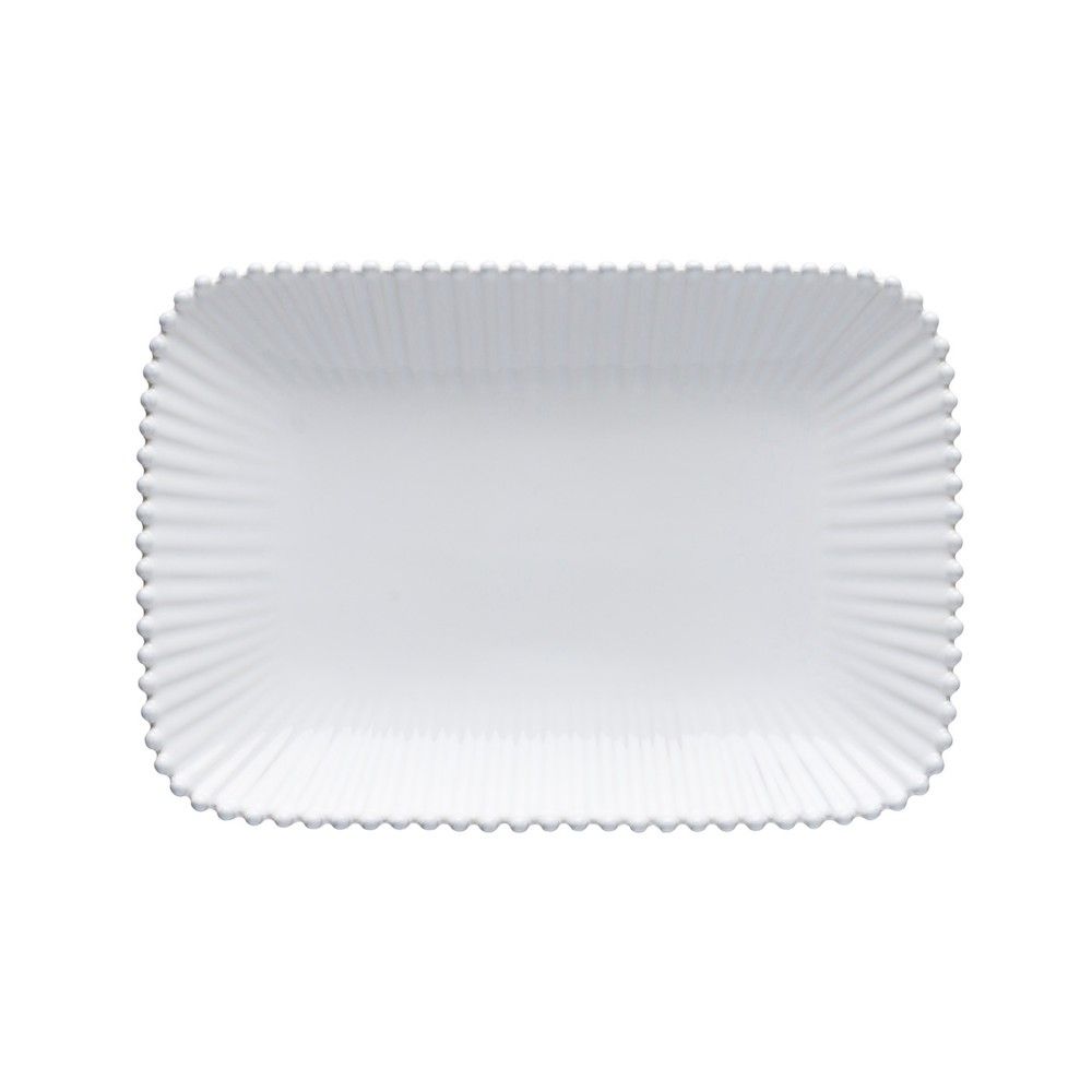 Costa Nova-RECT. PLATTER 12" PEARL