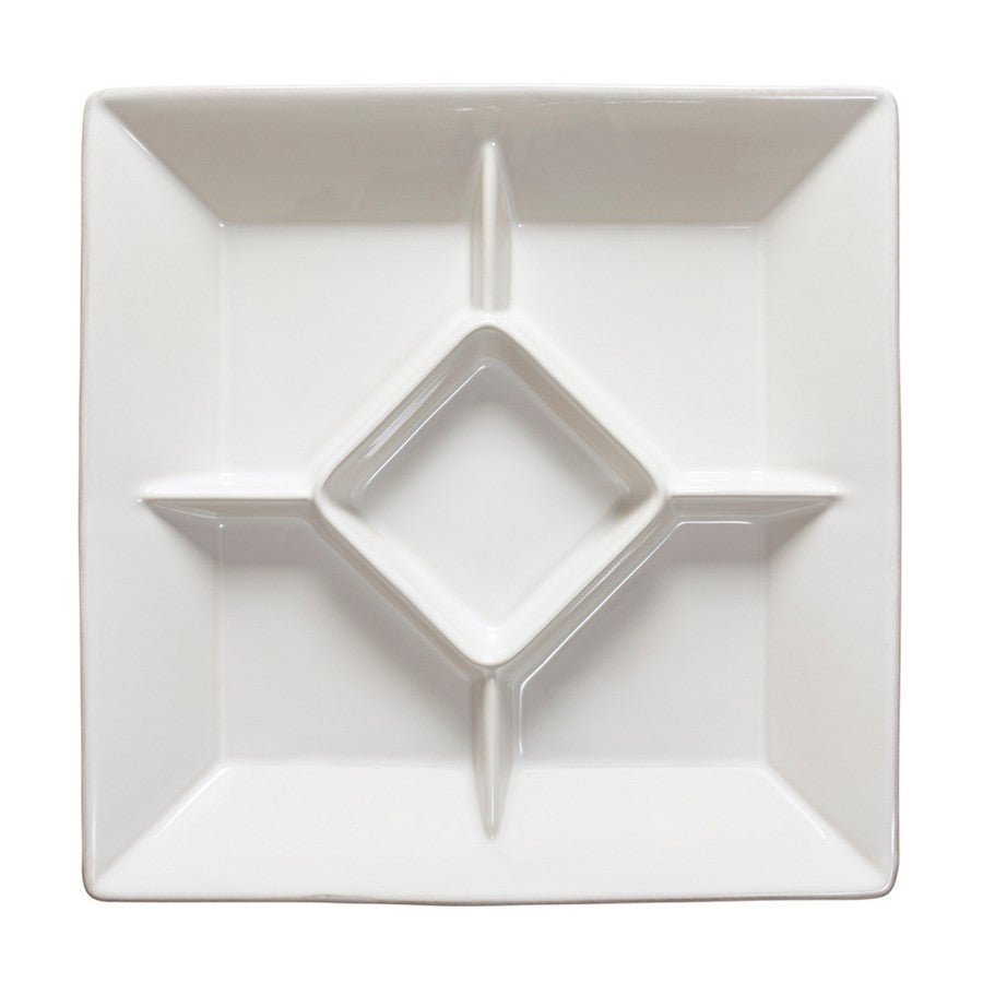 Casafina-Appetizer Tray sq White