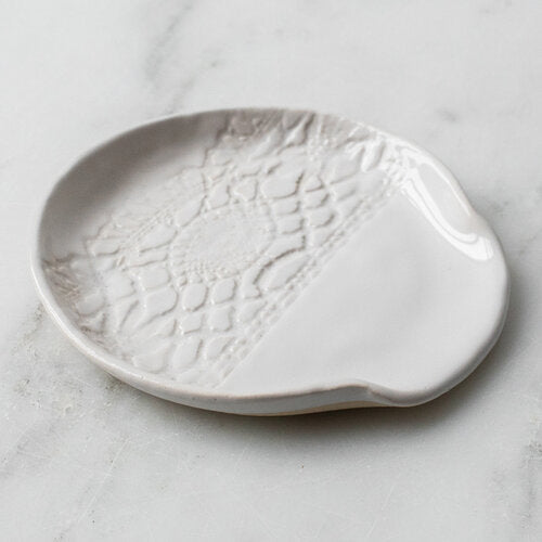 HSTN-spoon rest lace white