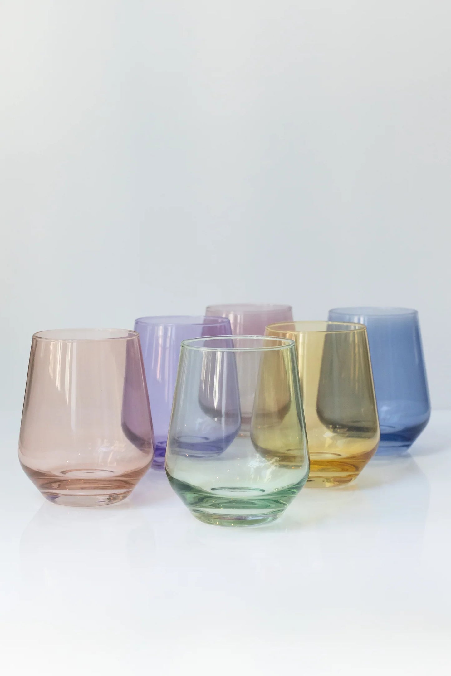Estelle-wine stemless mixed pastel