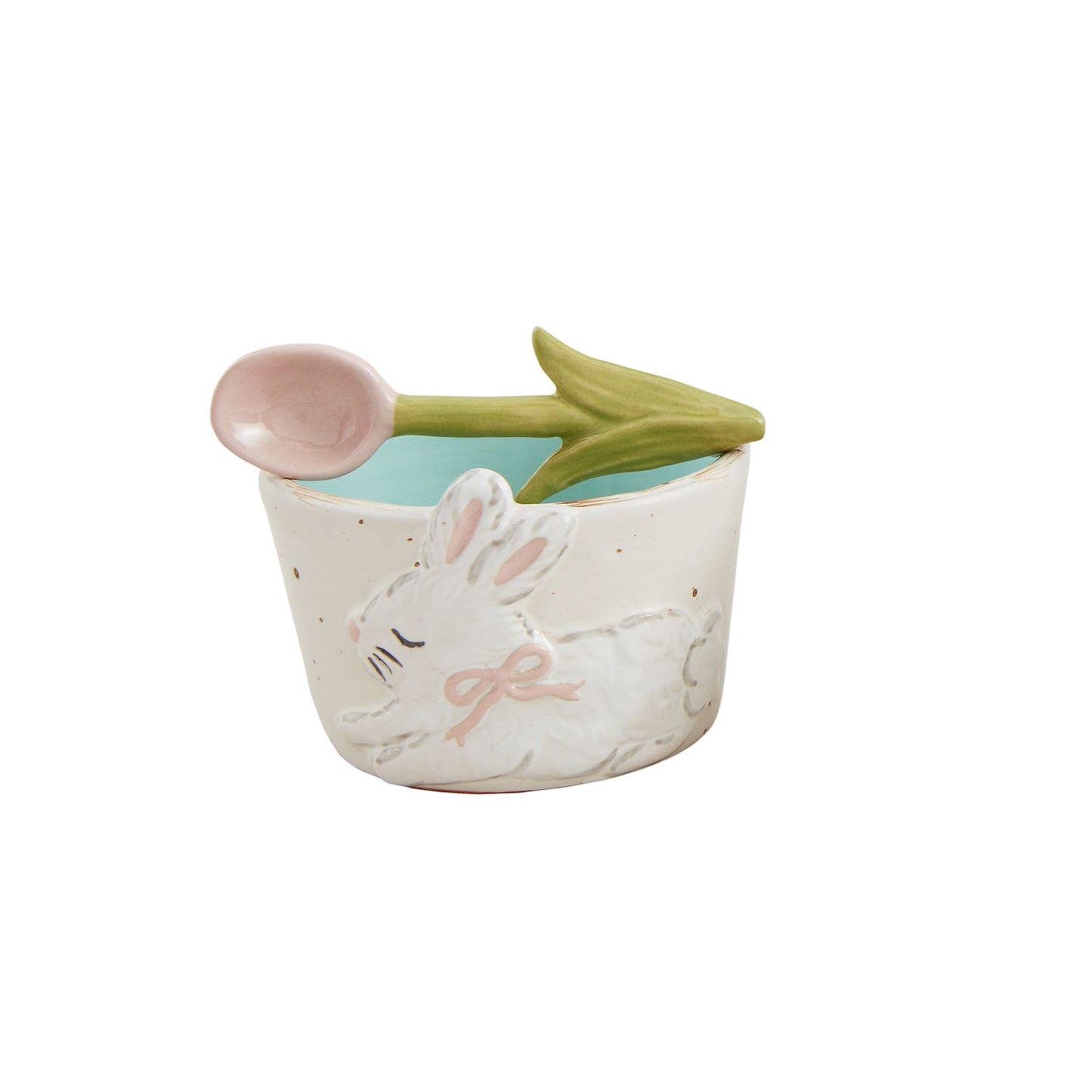 Mudpie-Pink Bow Easter Tidbit Set