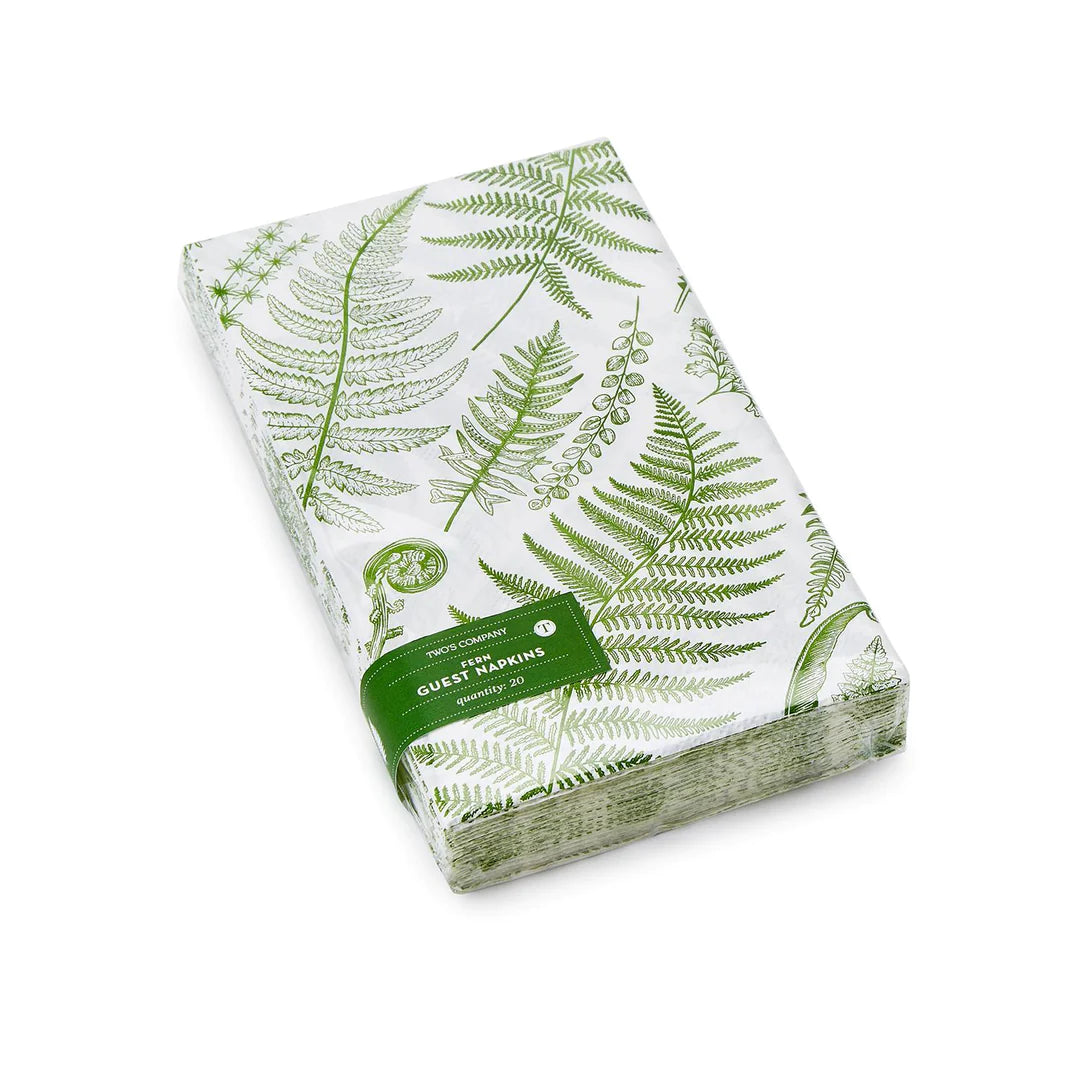Two's company-dinner napkin fern