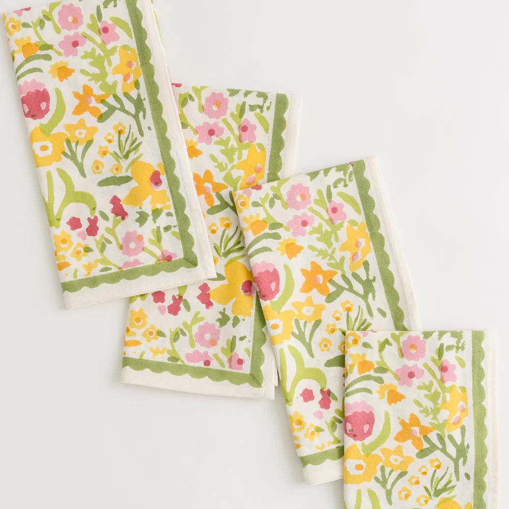 Pomegranate Inc.-70's Flower Napkins set of 4