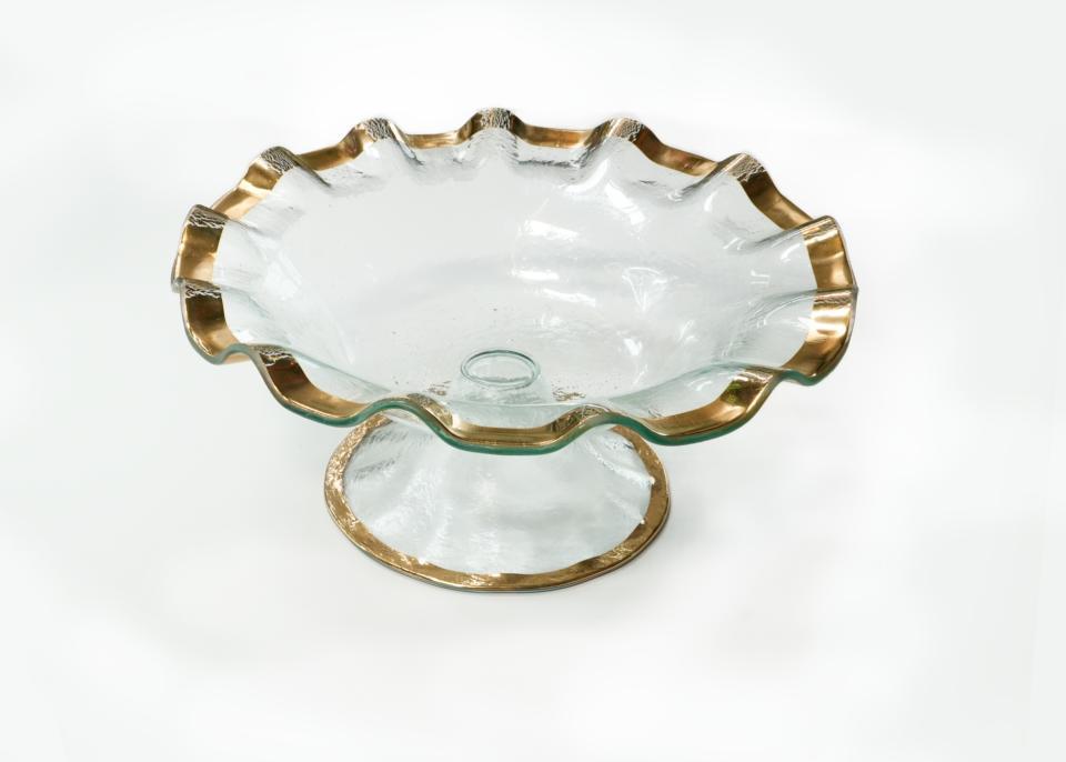 Annie Glass-Ruffle Footed Bowl