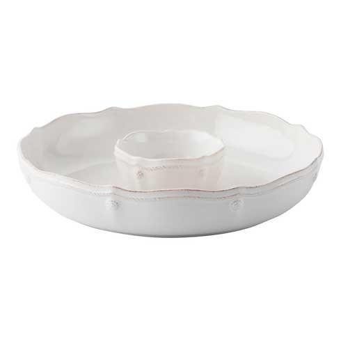 Juliska- Berry & Thread Chip and Dip - Whitewash