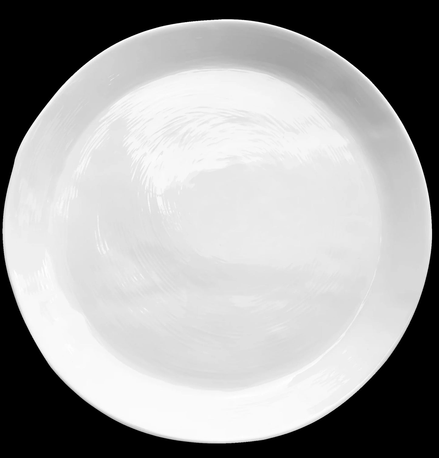 Relish-large round serving platter white