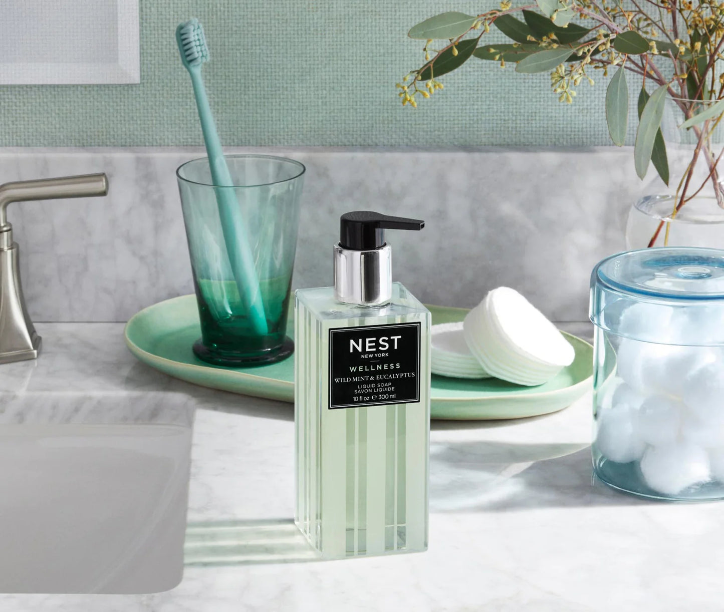 Nest-Wild Mint & Eucalyptus Liquid Soap 10 oz
