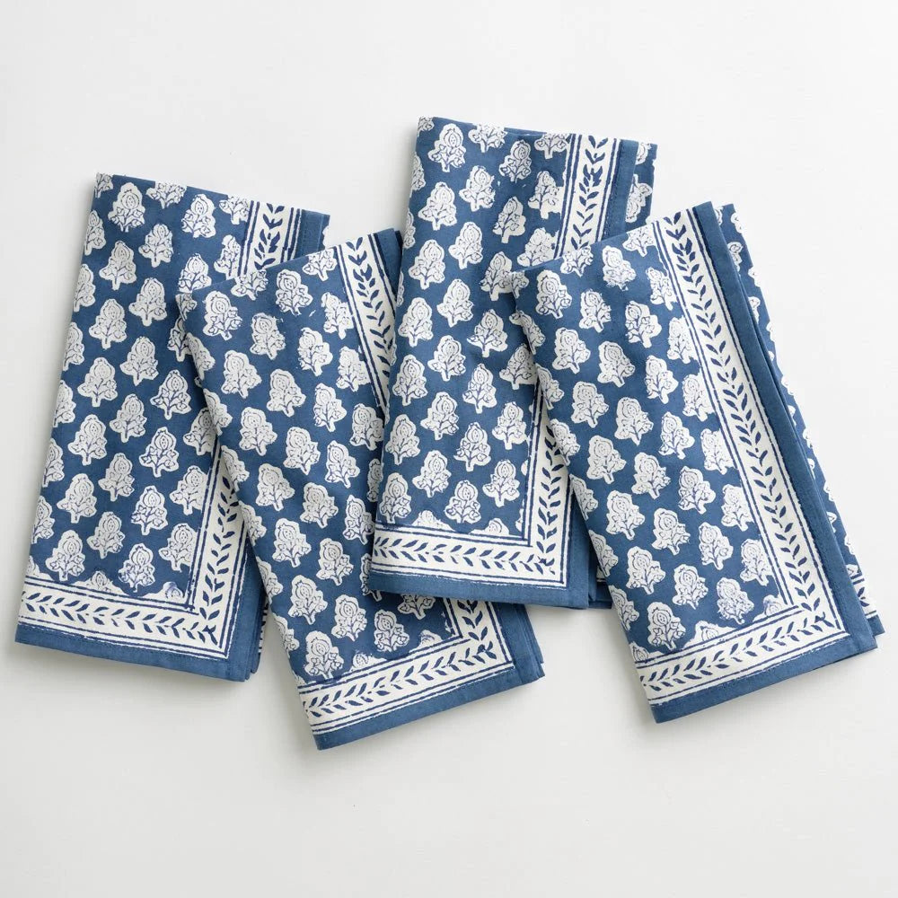 Pomegranate Inc.-Pom Buti Denim Napkin | Set of 4