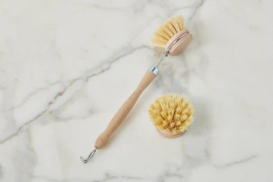 Etu Home-Wood Handled Dish Brush with removable scrubber