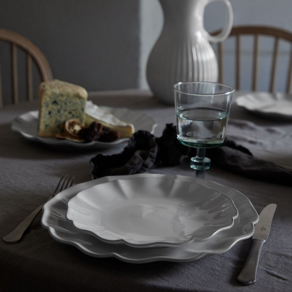 COSTA NOVA-ROSA SALAD/DESSERT PLATE 9" White