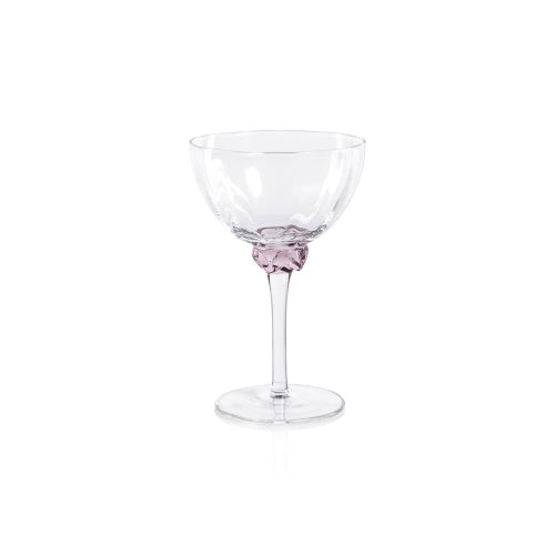 Zodax-Colette Martini / Cocktail Optic Glass- Blush