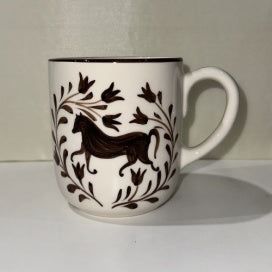 Pomegranate- Brown Horse Mug Set/2