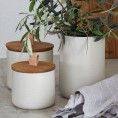 Casafina-Pacifica 6" canister with wood top