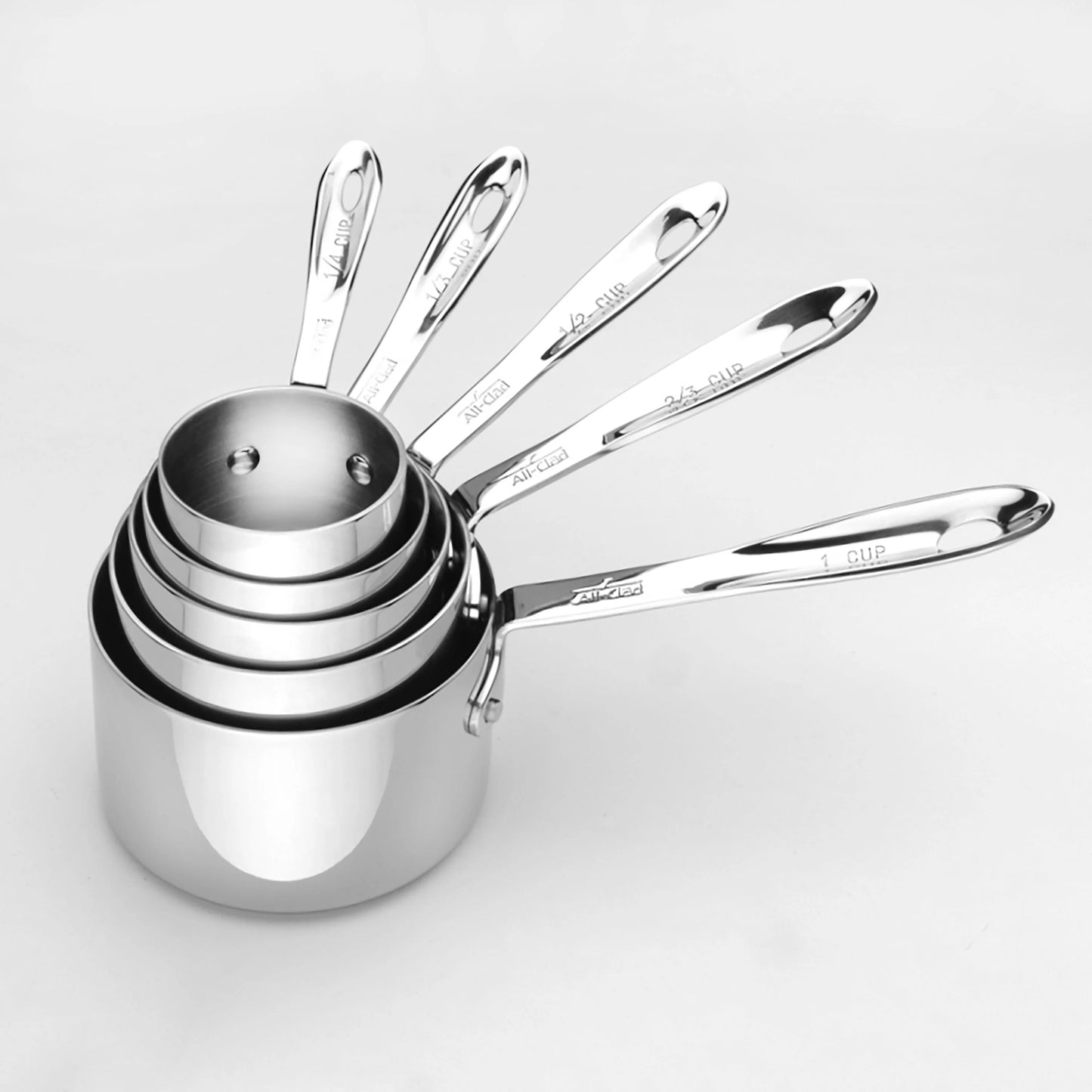 All-Clad-5 Piece Stainless Steel Measuring Cup Set