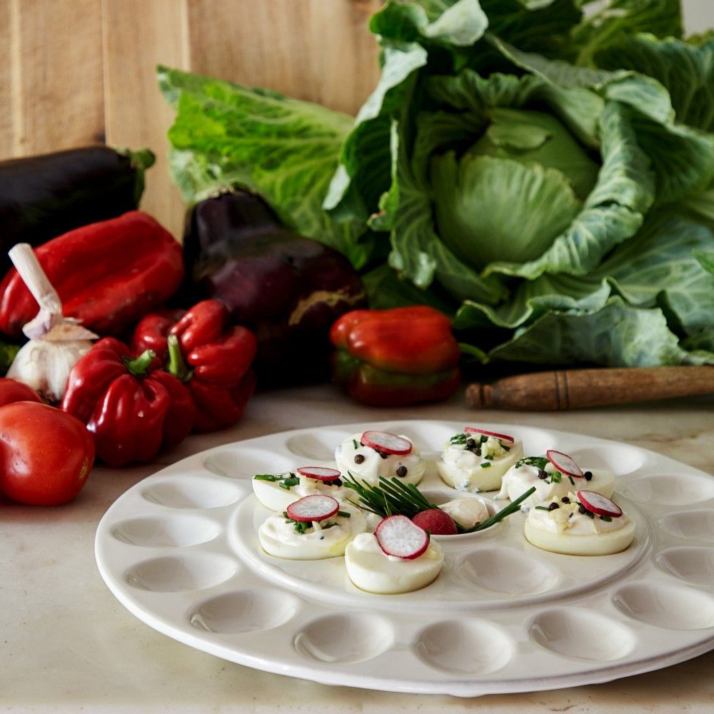 Casafina-Cook & Host Egg Platter White