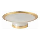 Casafina Gold Band Footed Plate 33