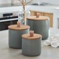 Casafina-Pacifica 5" canister with wood top