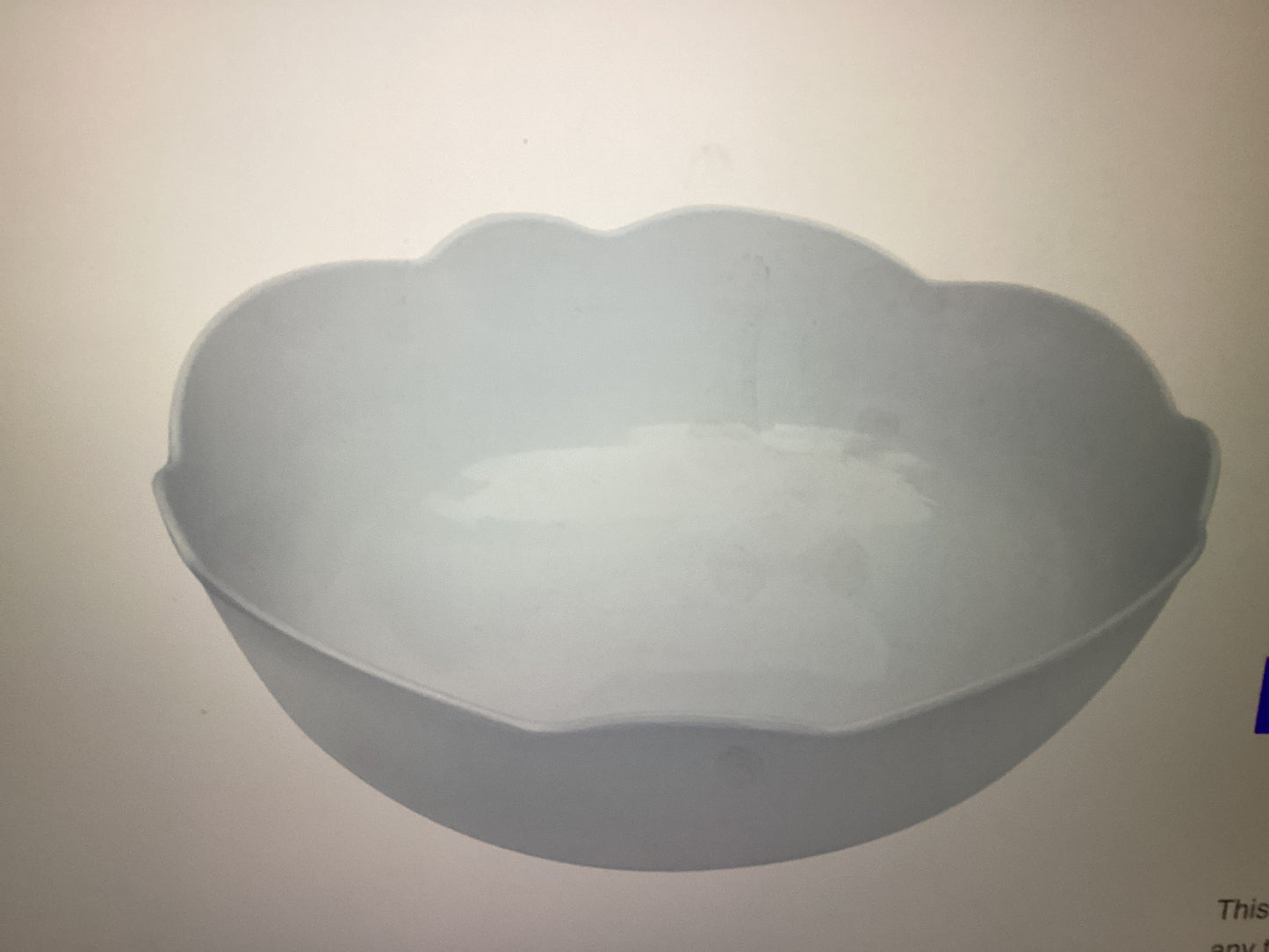 Relish-serving bowl scallop white