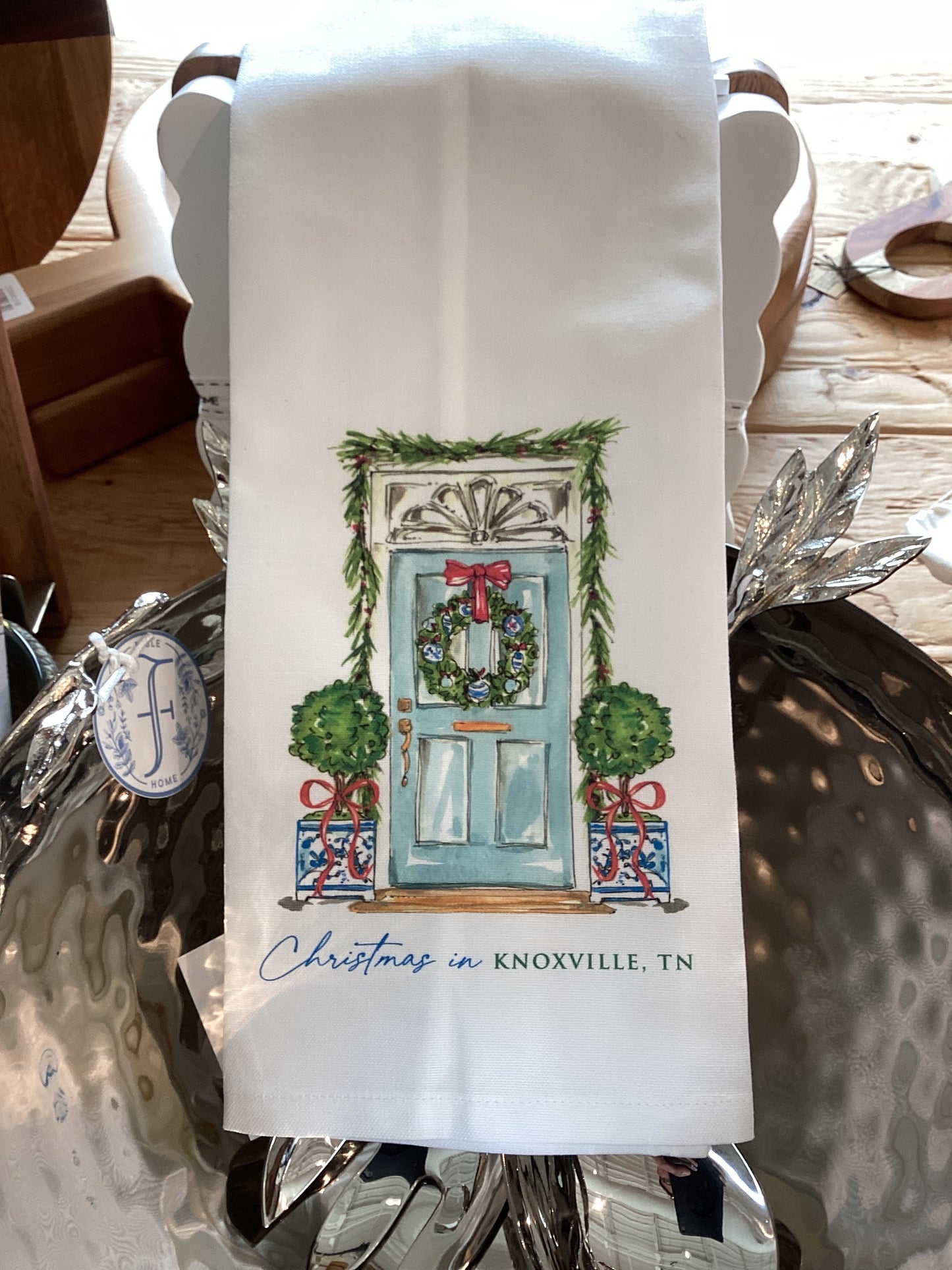 Rosanne Beck-Kitchen Towel-Christmas in Knoxville