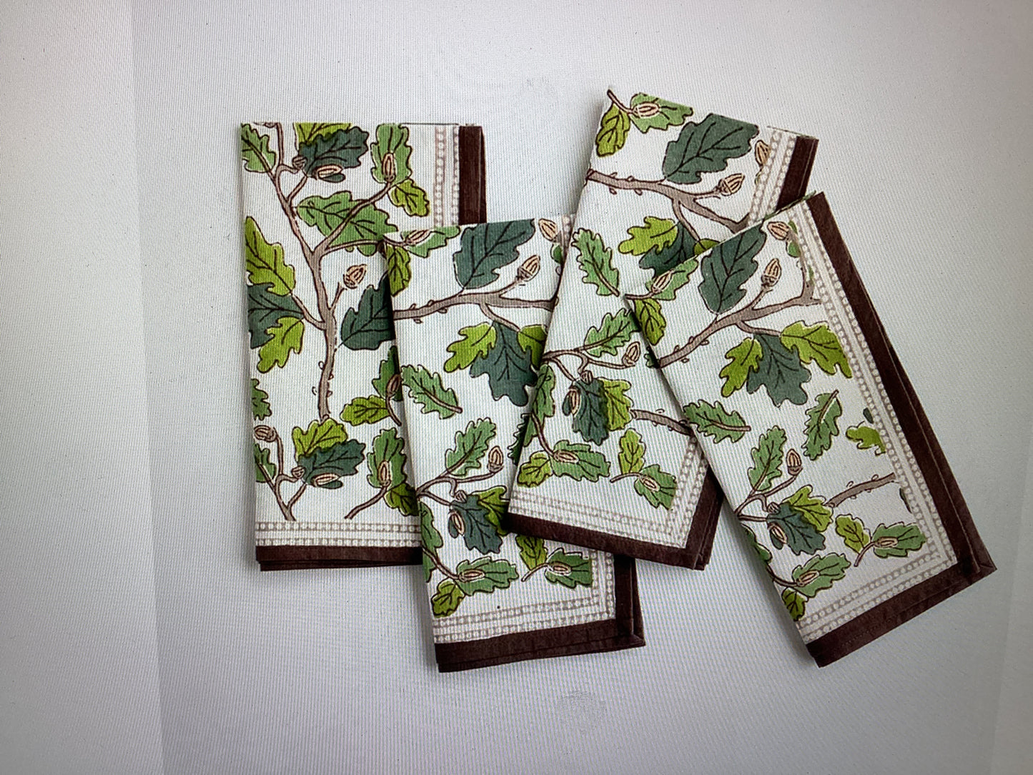 Pomegranate-napkin set 4 maple and acorn