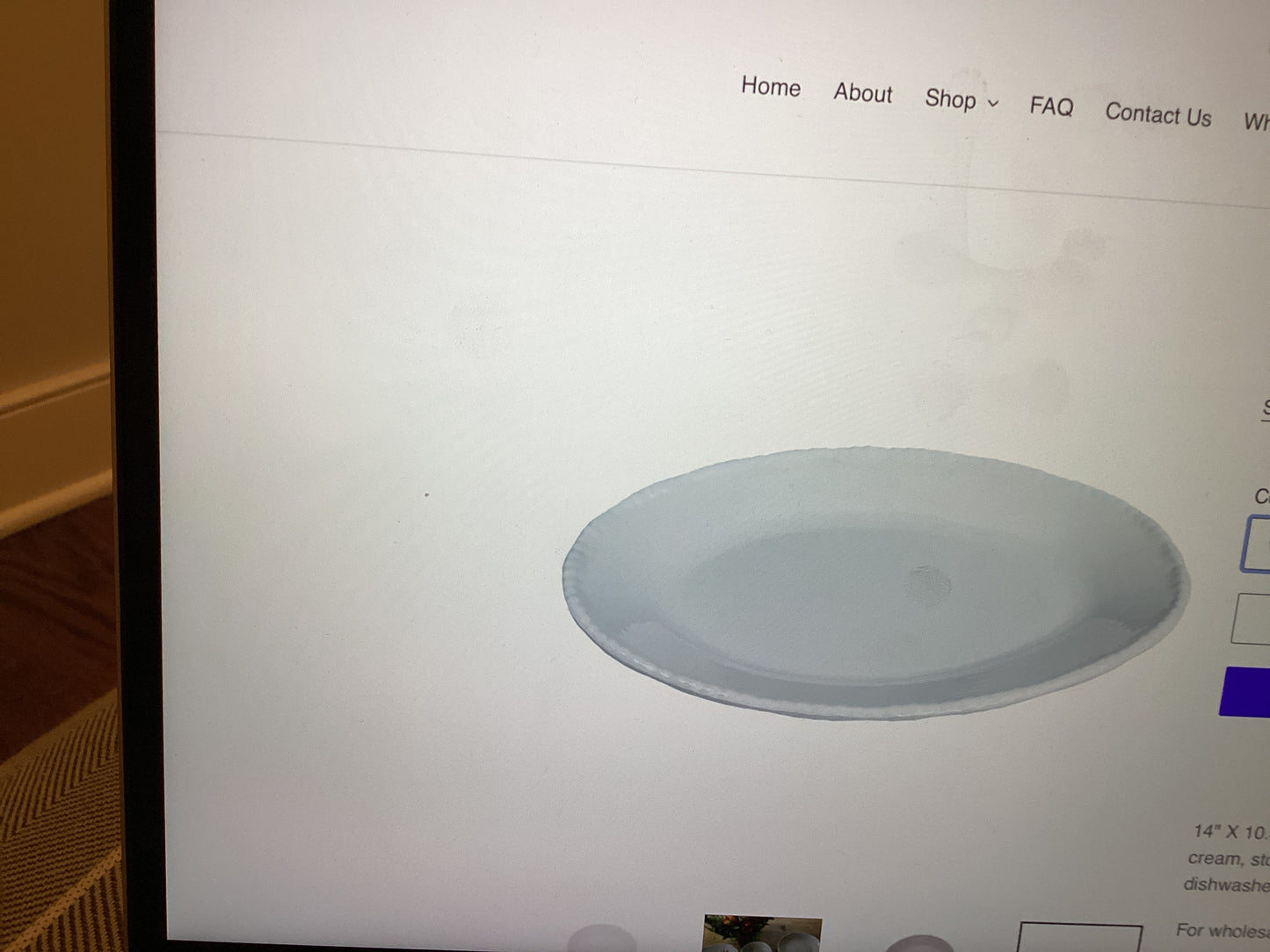 Relish-serving tray beaded white