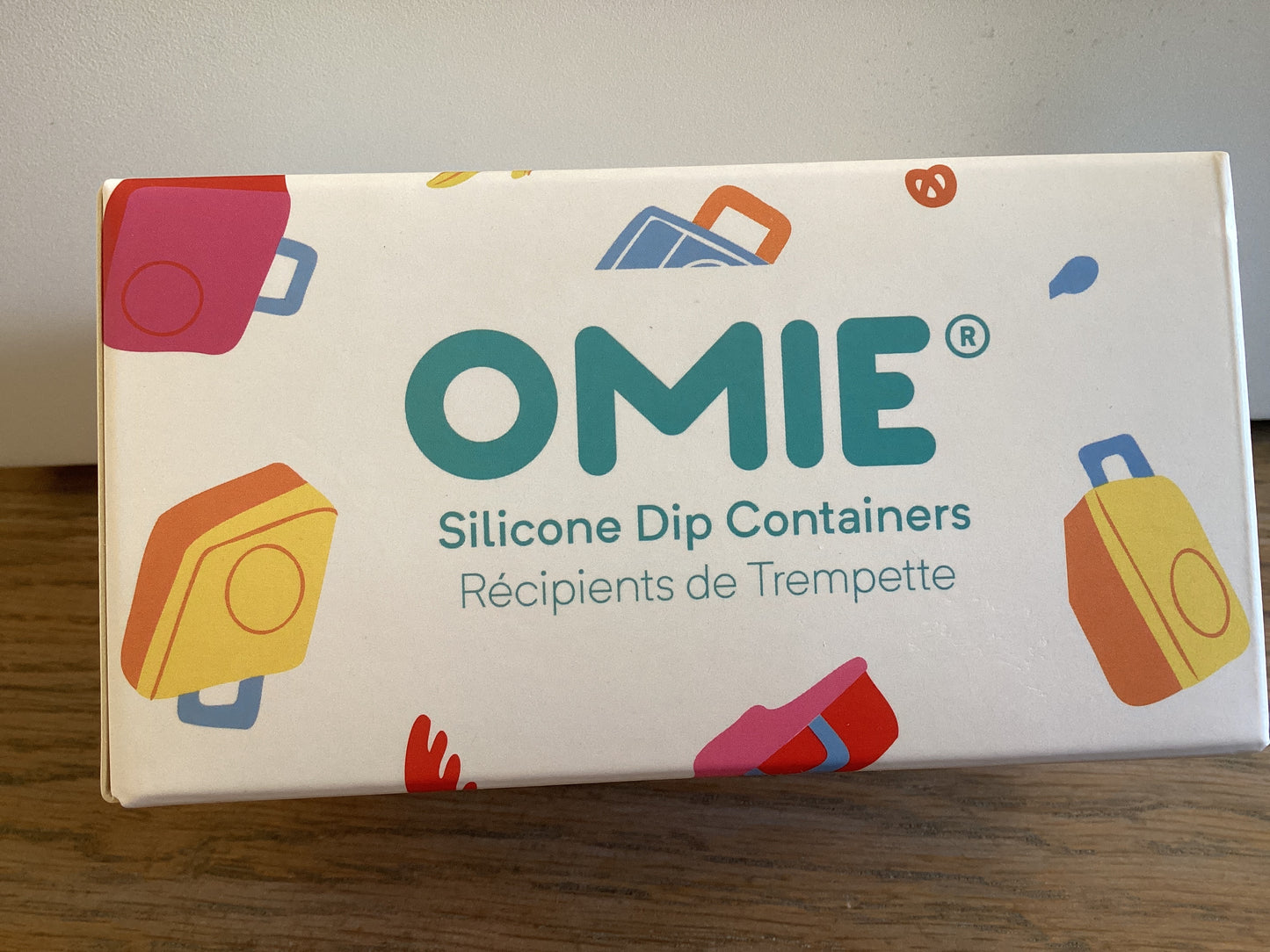 Omie dip containers- blue/green
