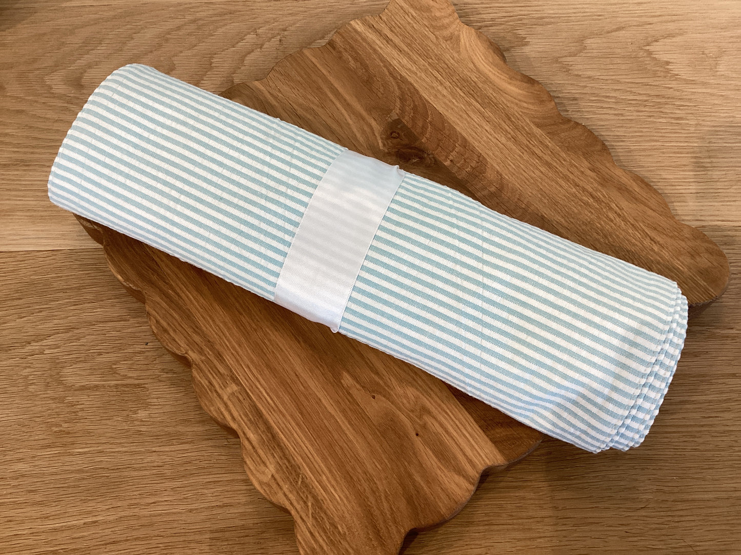 Tableau-Placemat Blue Seersucker set of 4