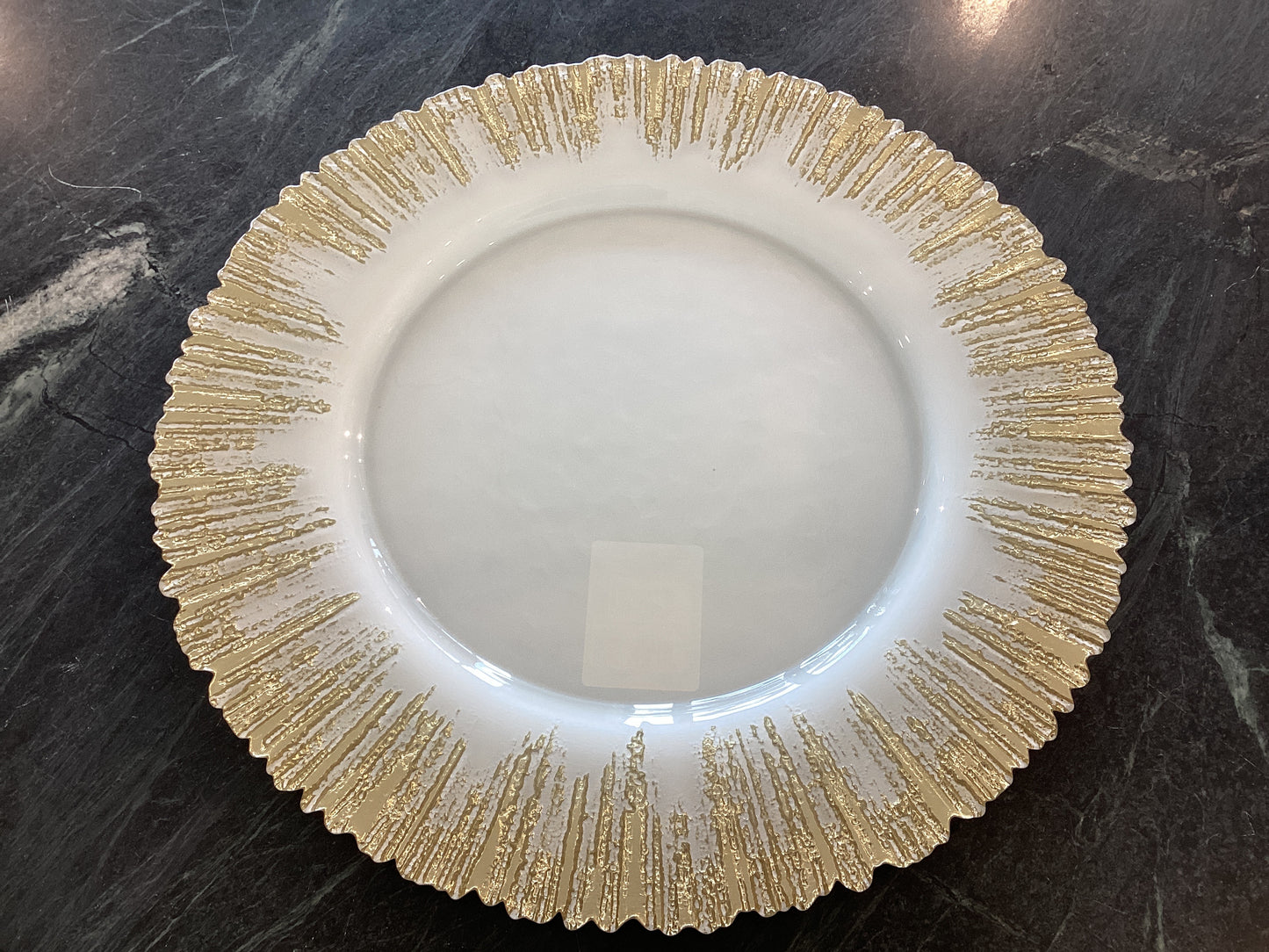 Casafina-Glass Charger Starburst