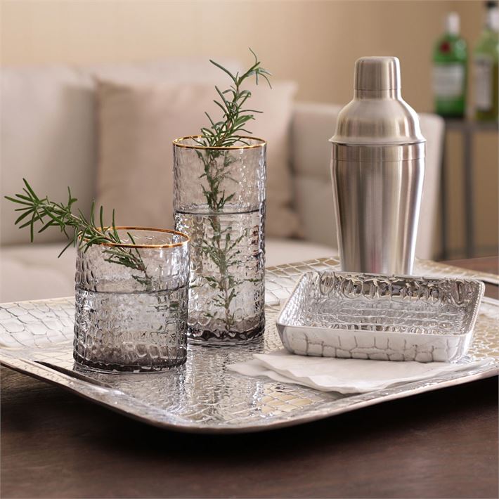 Beatriz Ball-Croc glass double old fashioned set 4