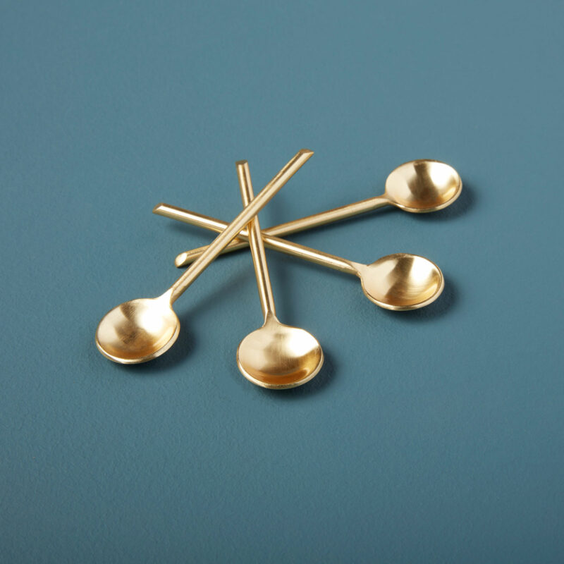 Be home-Gold mini spoons set 4