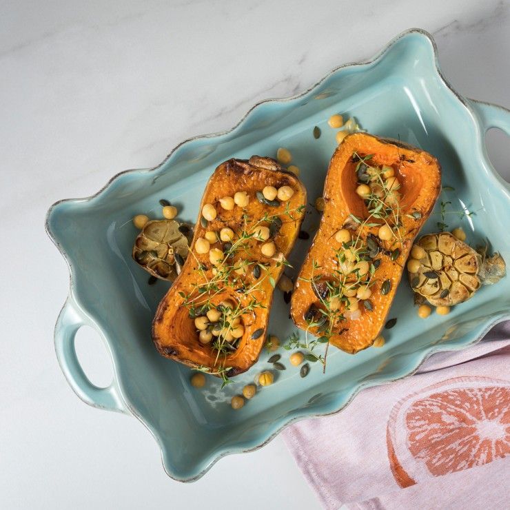 Casafina Cook & Host-Ruffled Baker Large Rectangle in blue