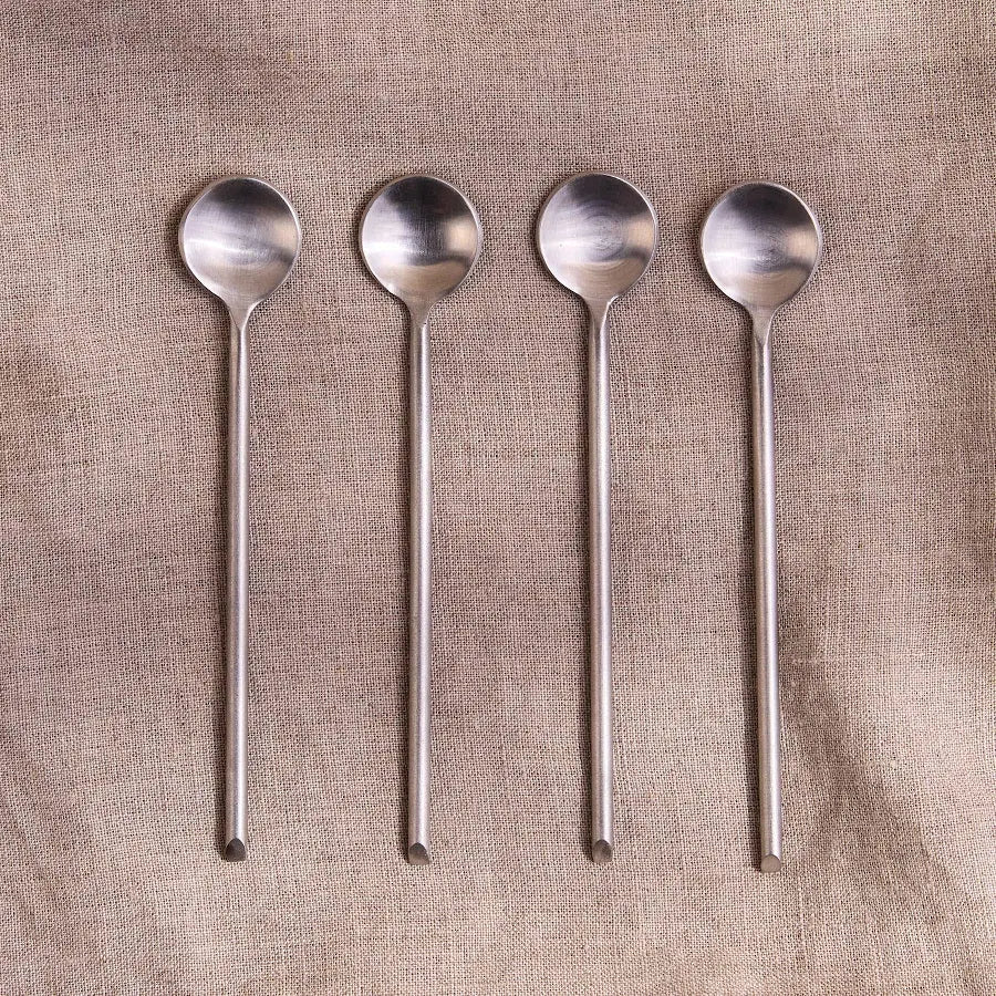 Be Home-Thin Stainless Medium Spoon Set/4