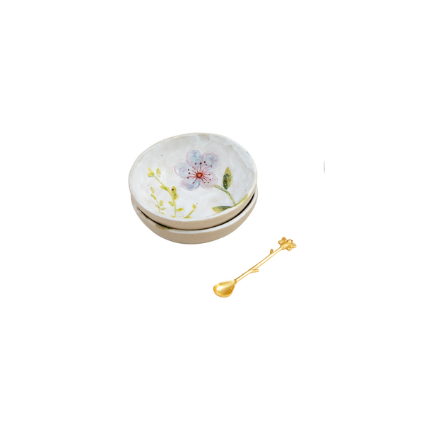 Mudpie-Blue Flower Tidbit Set
