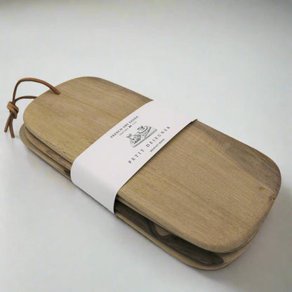 French Dry Goods Breakfast Boards set of 4