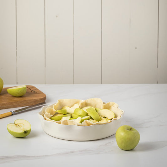 Casafina Cook & Host-Ruffled Pie Dish RfF784-white