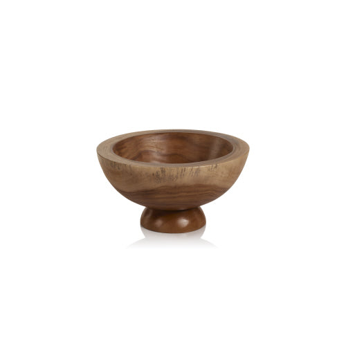 Zodax-Alpina Wooden Footed Bowl13.75"