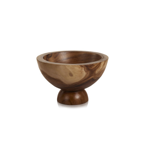 Zodax-Alpina Wooden Footed Bowl 17.75"