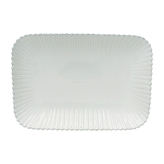 Costa Nova-RECT. PLATTER 16" PEARL