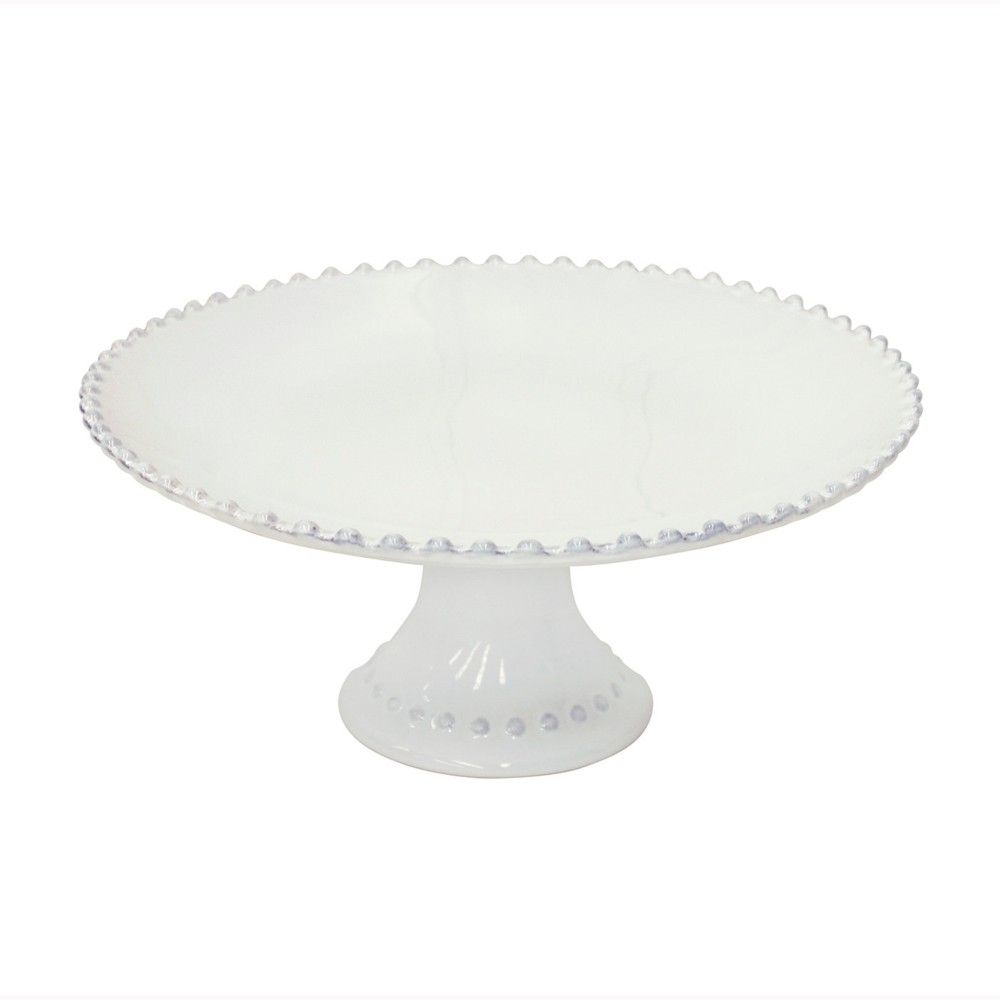 Costa Nova-FOOTED PLATE 11" PEARL