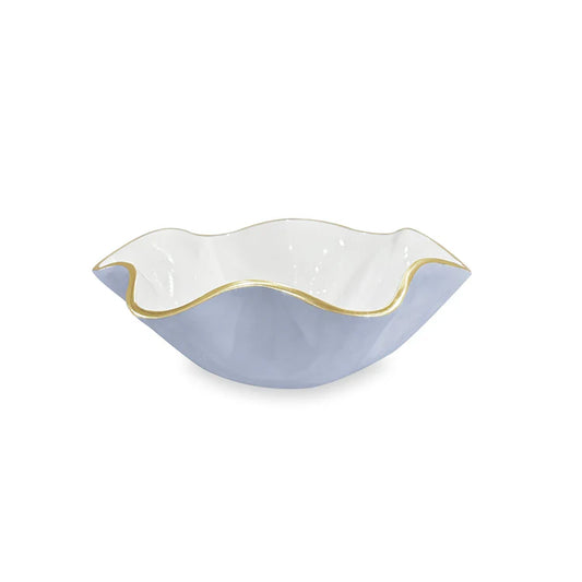 Beatiz Ball-ENCANTO Carola Small Round Bowl (Periwinkle and White)