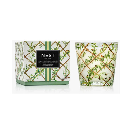 Nest-3 wick Santorini Olive & Citron