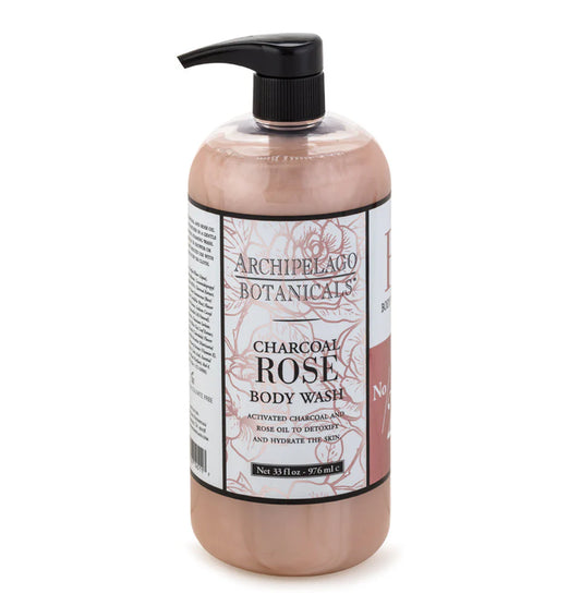 Archipelago-Charcoal Rosa Body Wash 33 oz
