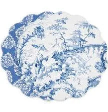 Beatriz Ball- 3119 Vida Chinoiserie Placemat (Blue and White) set of 4