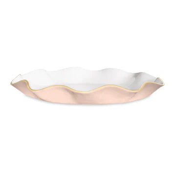 Beatriz Ball-ENCANTO Carola Large Round Platter (Camellia and White)