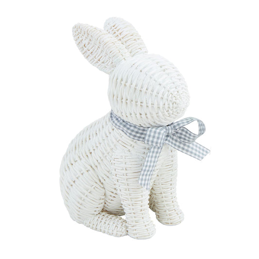Mudpie-Large Wicker Resin Bunny